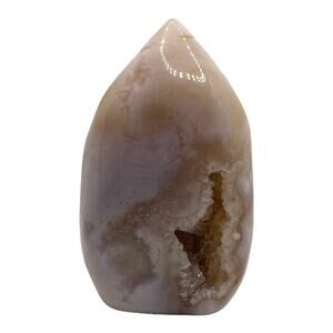 Pink Amethyst Free Form Flame Teardrop #1